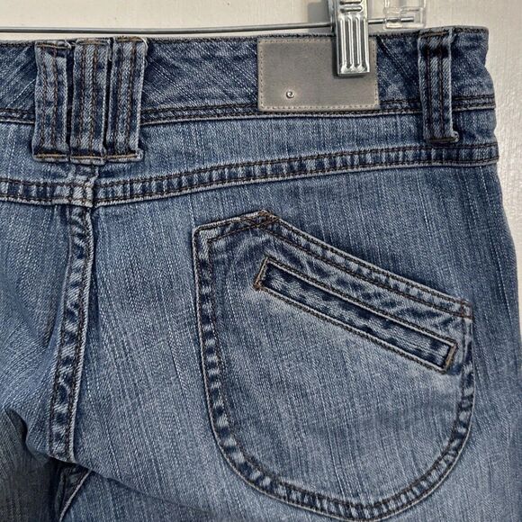 Sean John Womens Jeans Size 11 Blue Cotton Denim High Rise Y2K Relaxed Straight - Picture 6 of 7